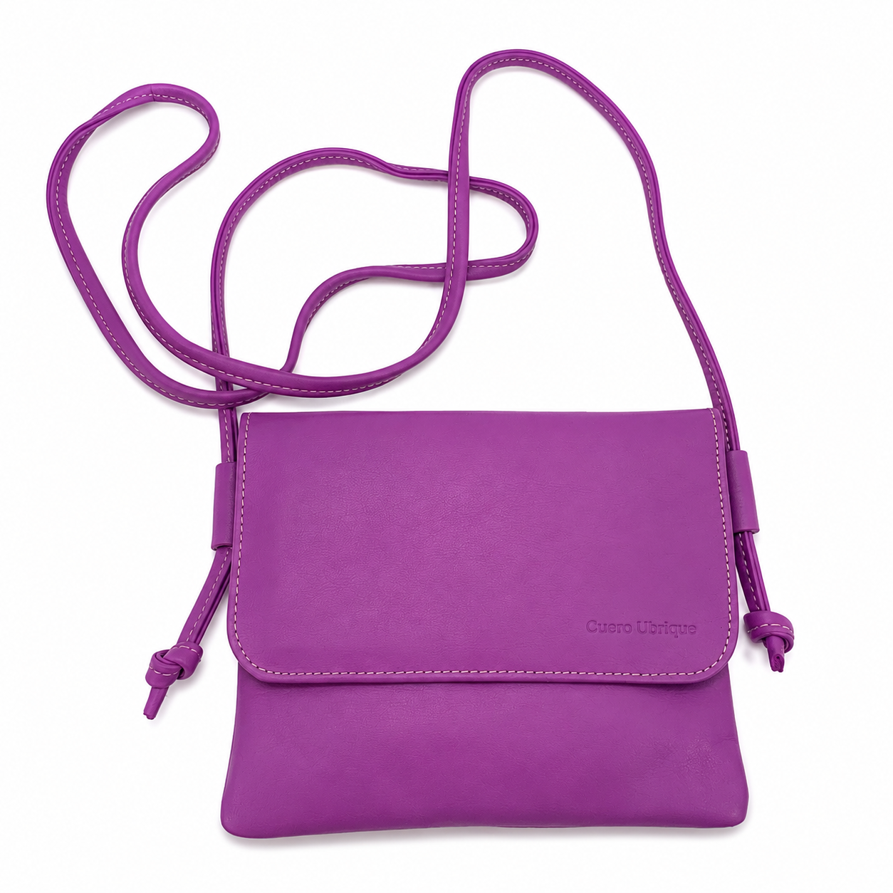 Bolso Plano de Cuero Auténtico – Elegancia Compacta