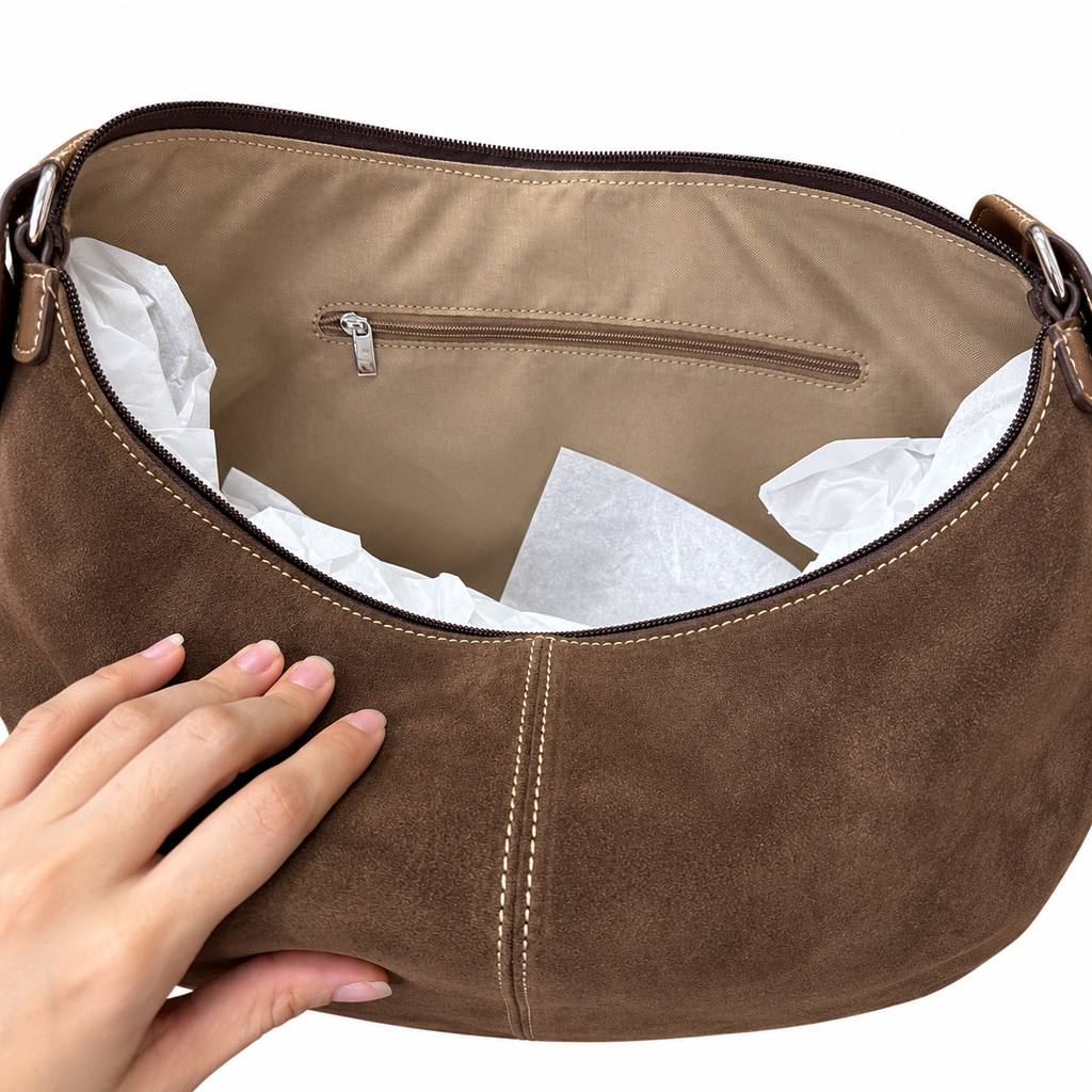 Bolso Luz de serraje / ante