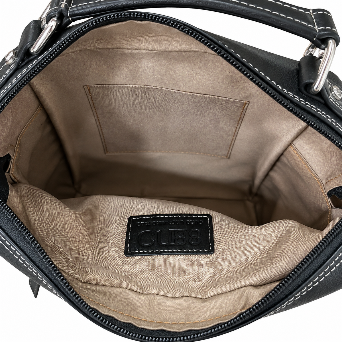 Bolso bandolera de hombre negro Ébano | CU88