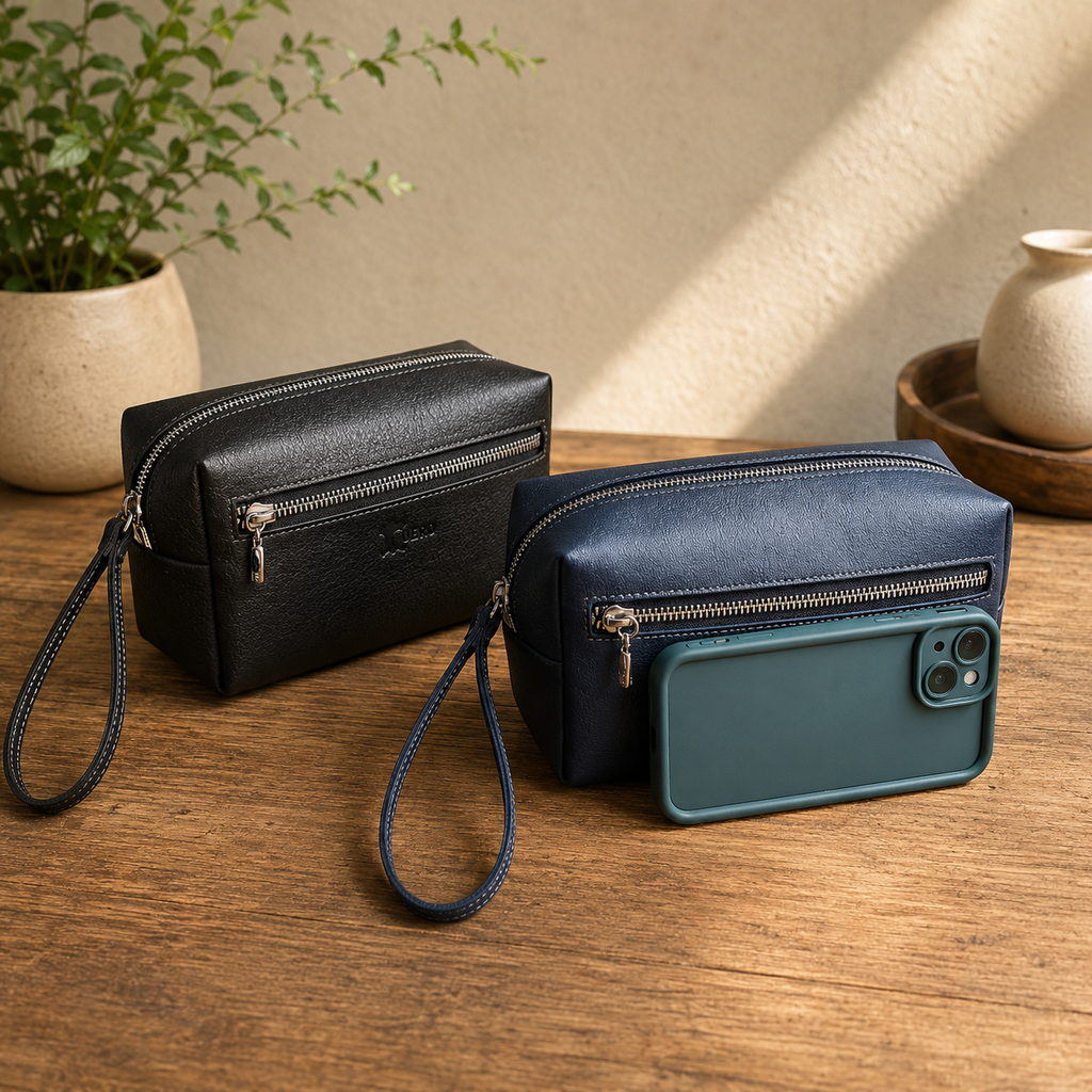 Bolso de mano de Hombre de Cuero Artesanal