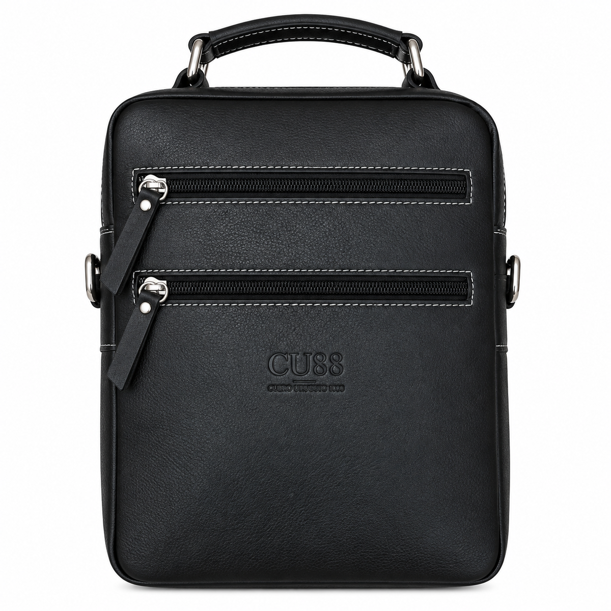 Bolso bandolera de hombre negro Ébano | CU88