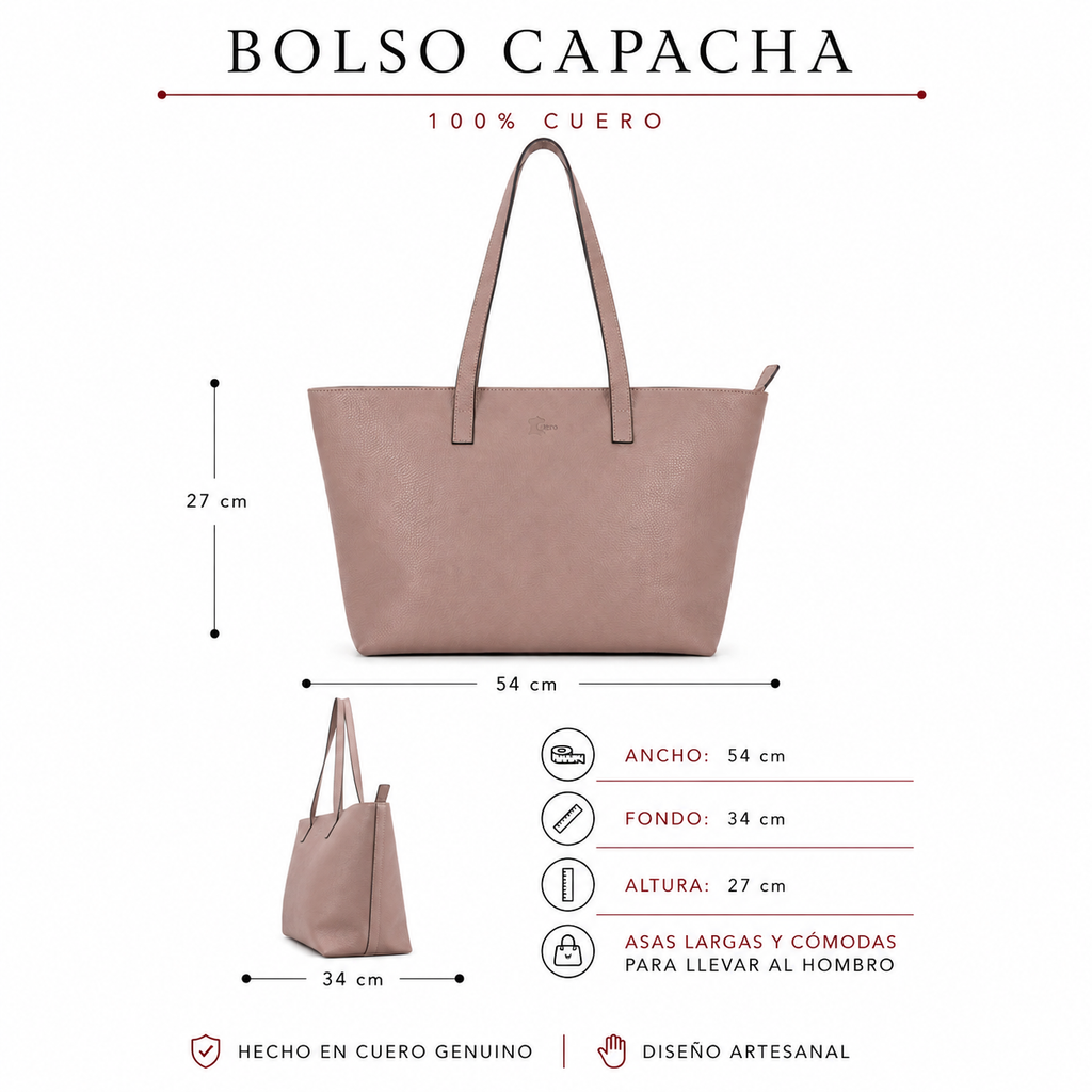 Bolso Capacha de Cuero – Hecho a Mano en Ubrique