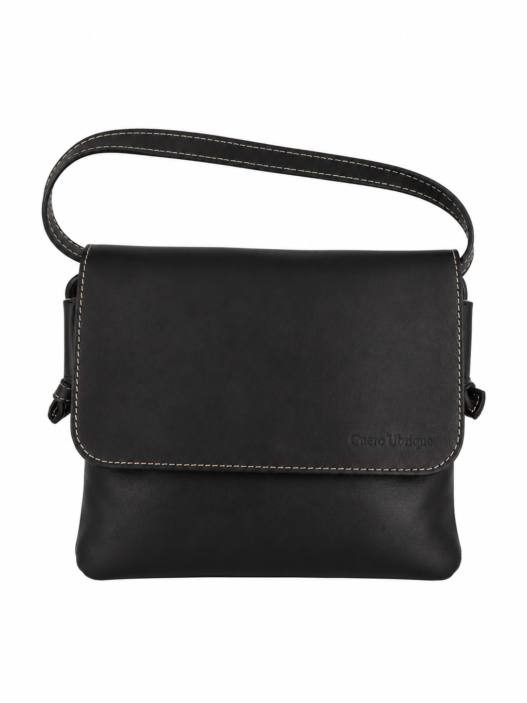 Bolso Plano de Cuero Auténtico – Elegancia Compacta