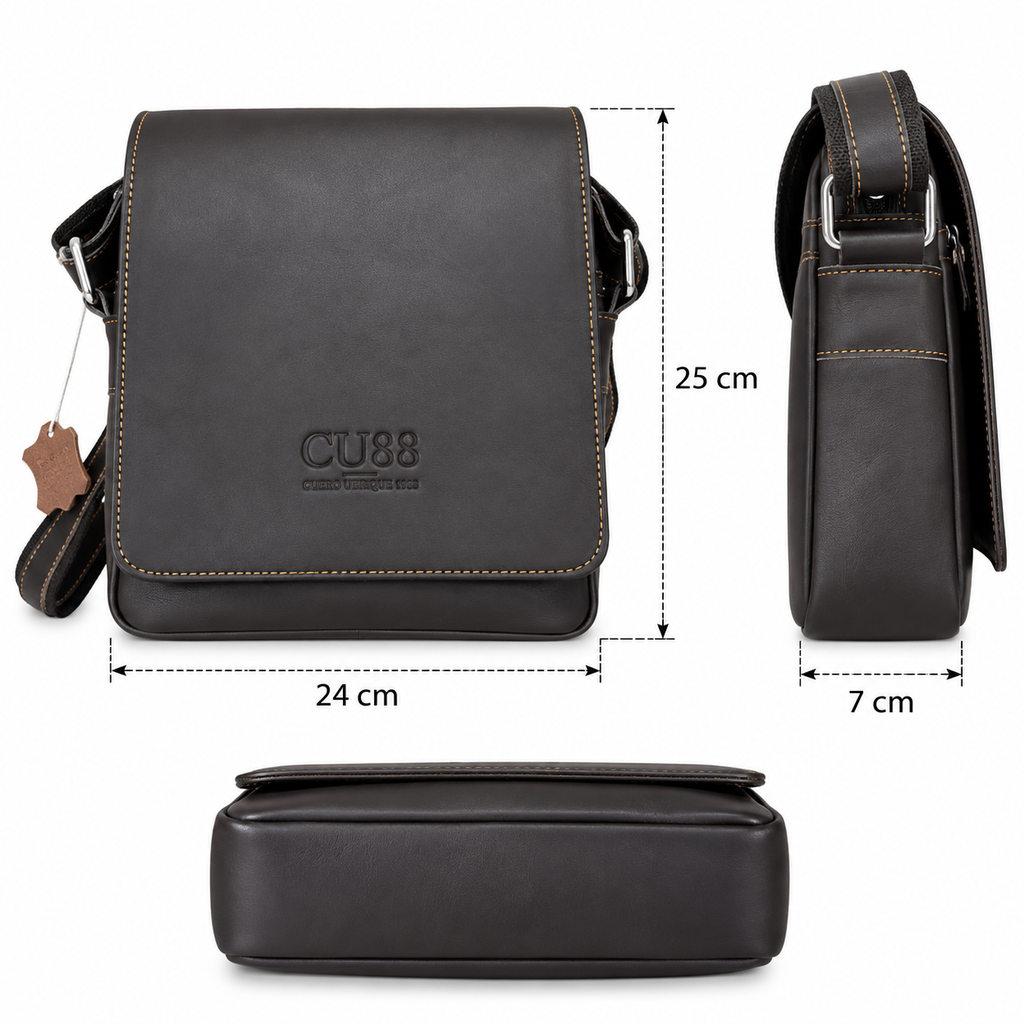 Bolso bandolera de hombre con solapa Senda Grande | CU88