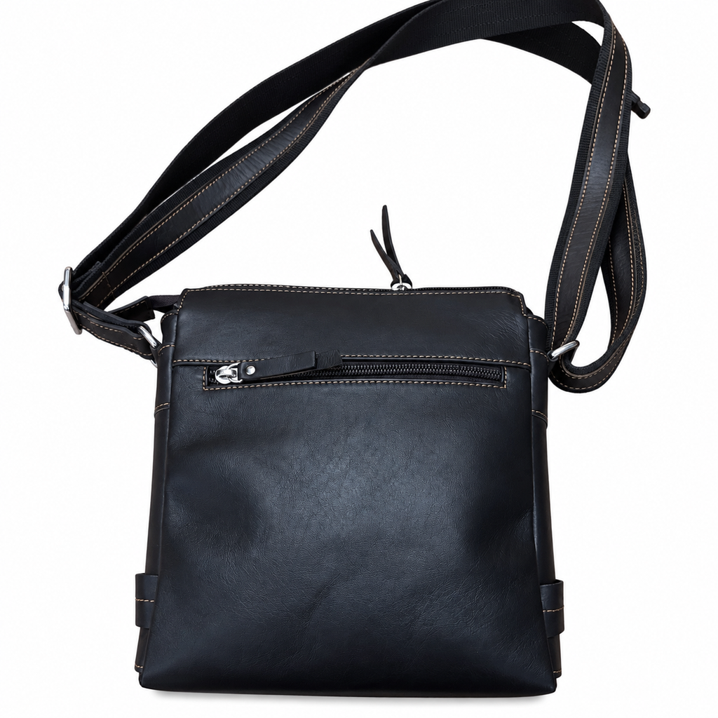 Bandolera de Hombre Grande en Cuero Natural — CU88 Ubrique