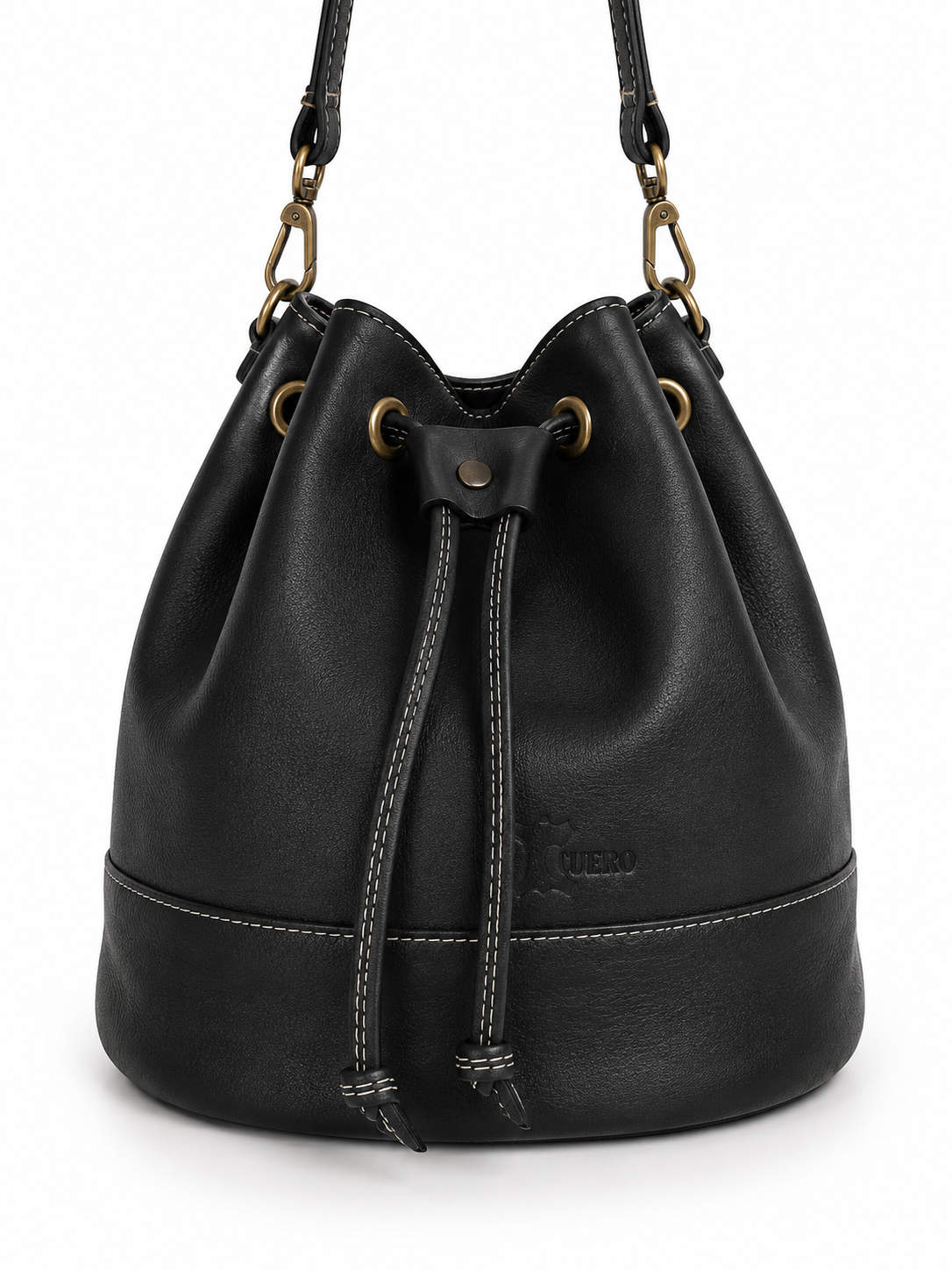 Bolso Bombonera de cuero