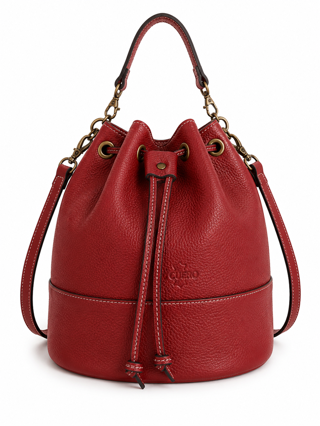 Bolso Bombonera de cuero