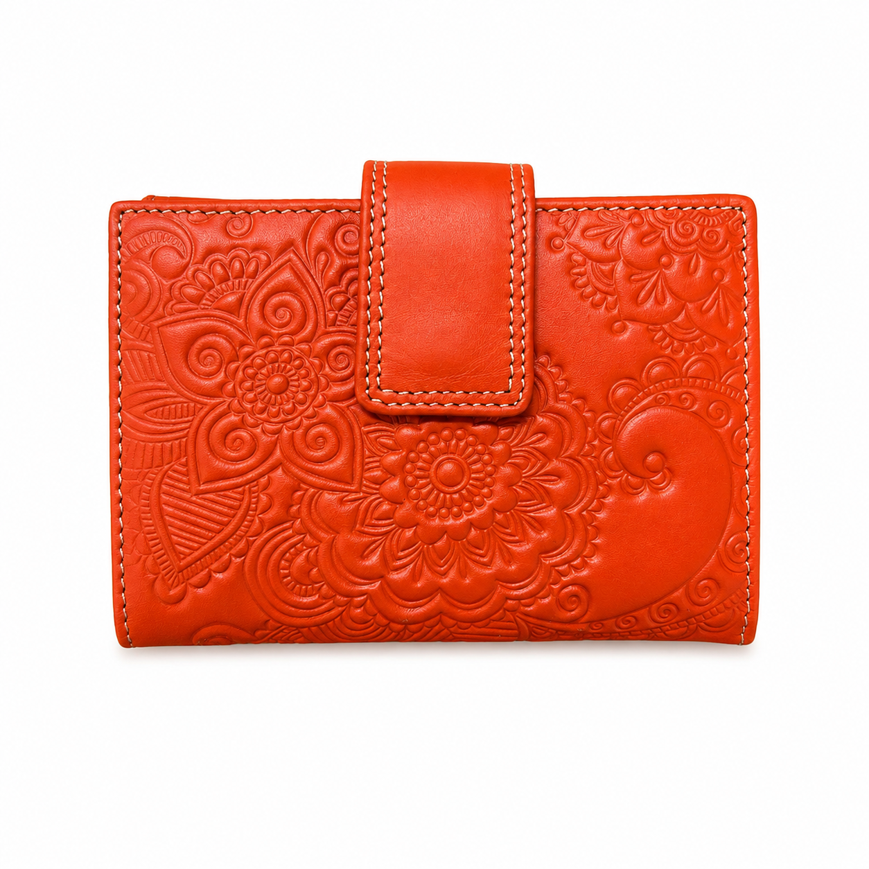 Cartera de piel Bi/Vi Peque – Grabado Floral