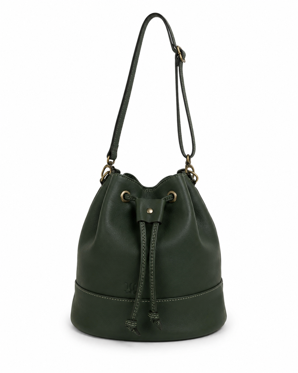Bolso Bombonera de cuero