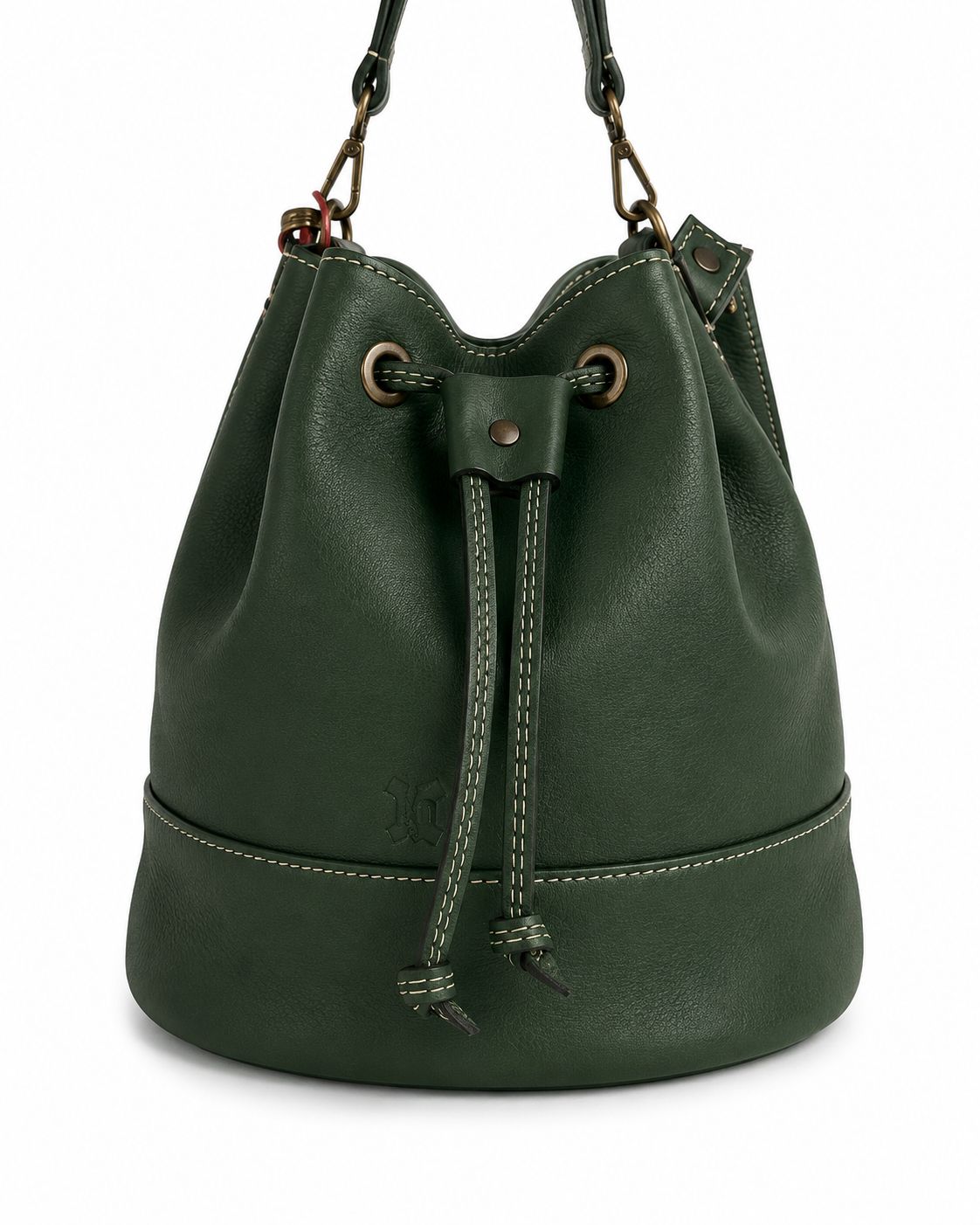 Bolso Bombonera de cuero