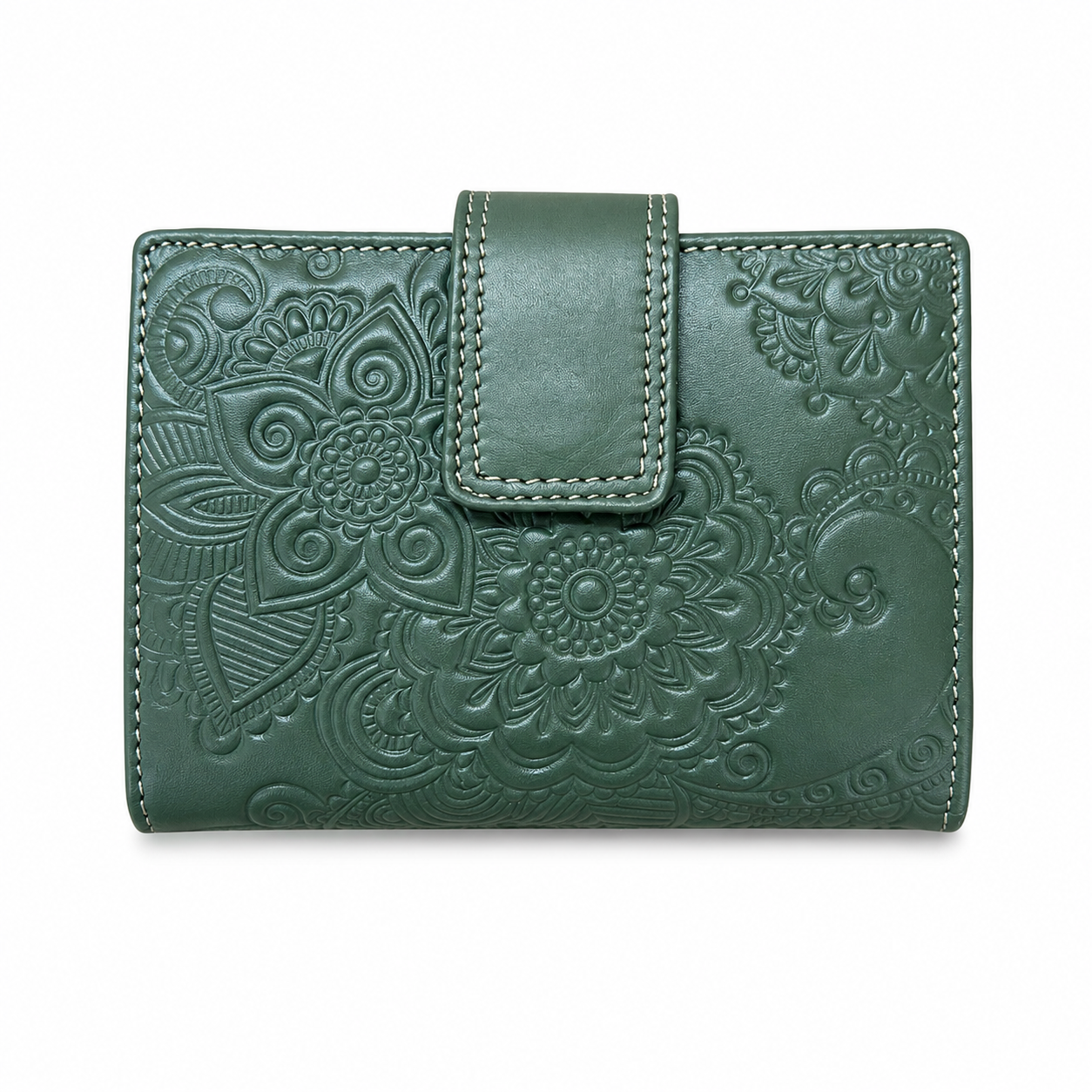 Cartera de piel Bi/Vi Peque – Grabado Floral