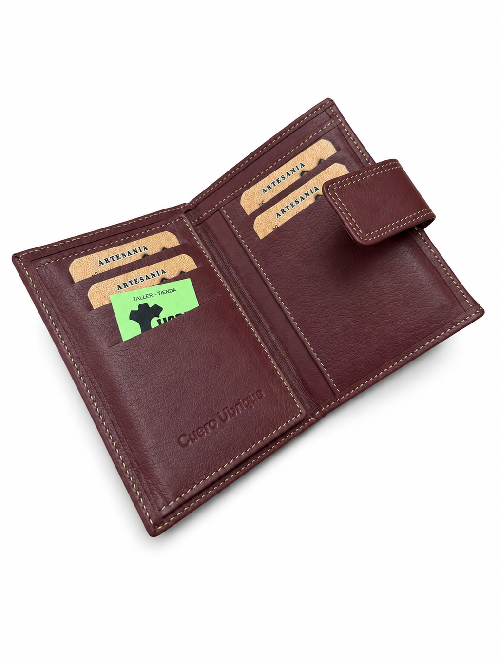 Cartera de piel Bi/Vi Peque – Grabado Floral