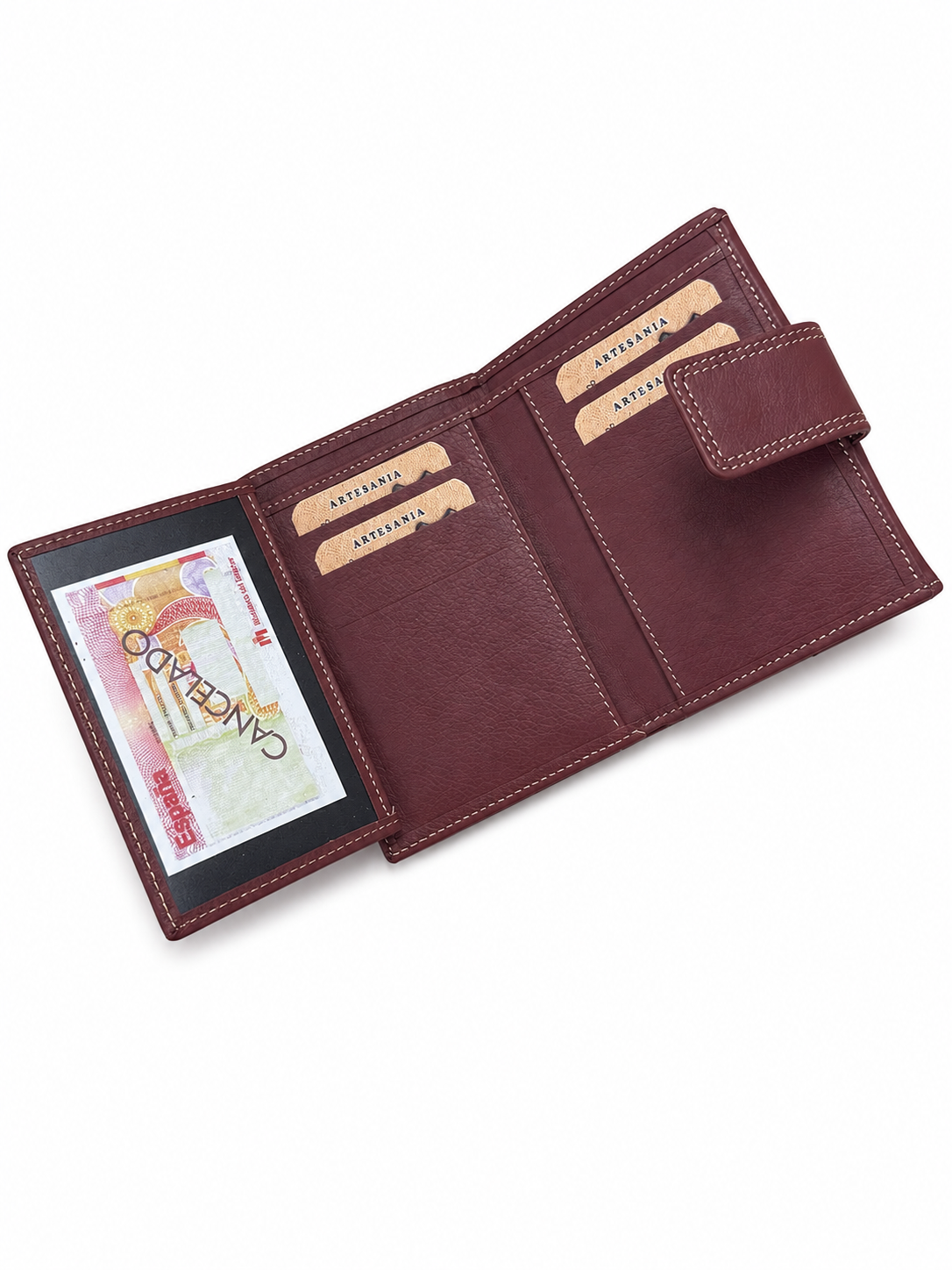 Cartera de piel Bi/Vi Peque – Grabado Floral