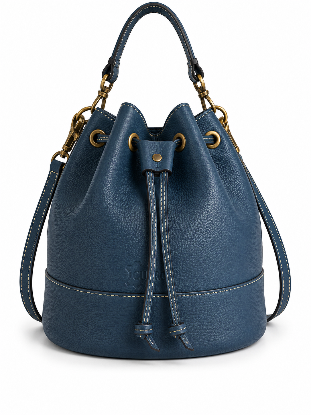 Bolso Bombonera de cuero
