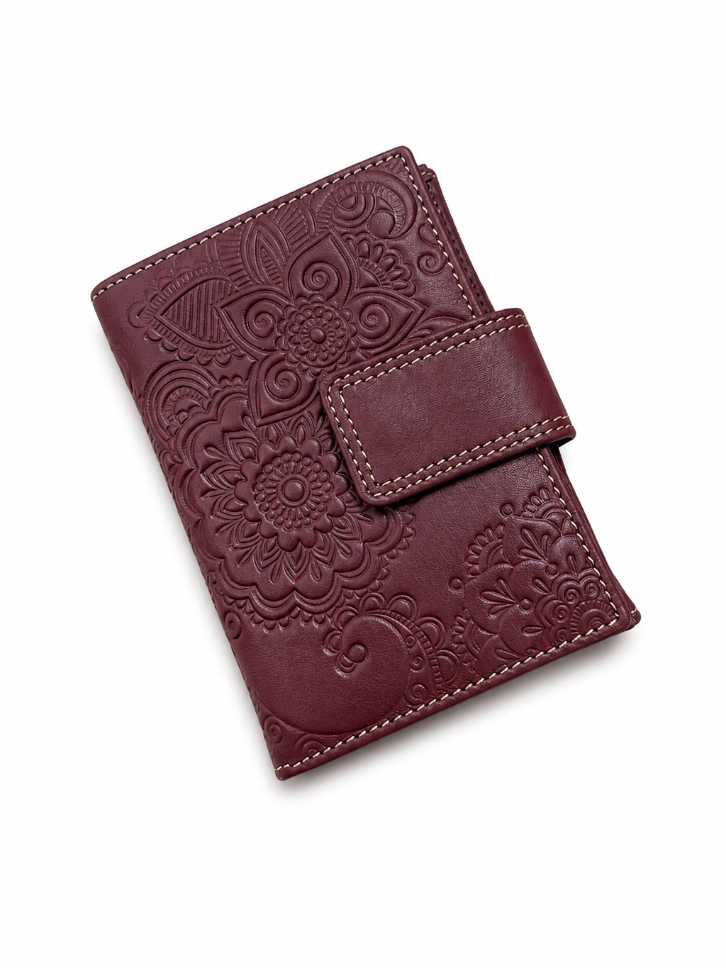 Cartera de piel Bi/Vi Peque – Grabado Floral