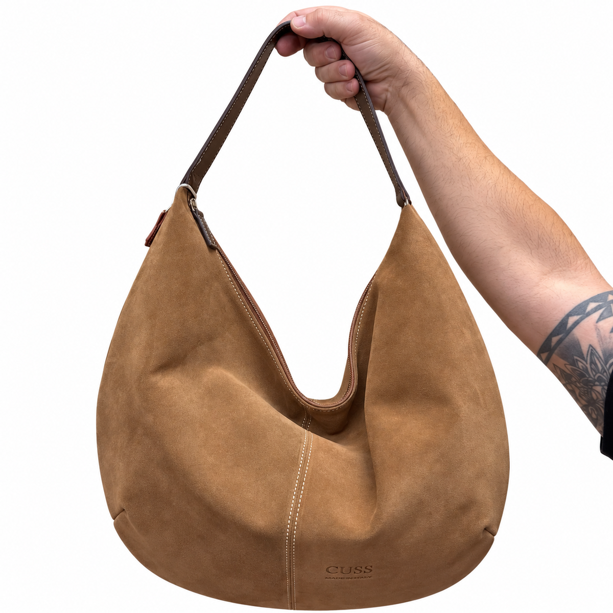 Bolso Luz de serraje / ante